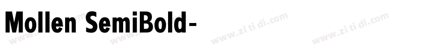 Mollen SemiBold字体转换